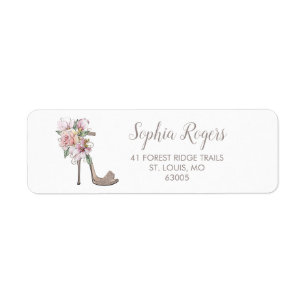 Adresse stylet embellie de talons hauts