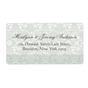 Adresse vintage florale de mariage de dentelle