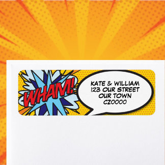 Adresse WHAM Fun Retro Bande Dessinée Pop Art
