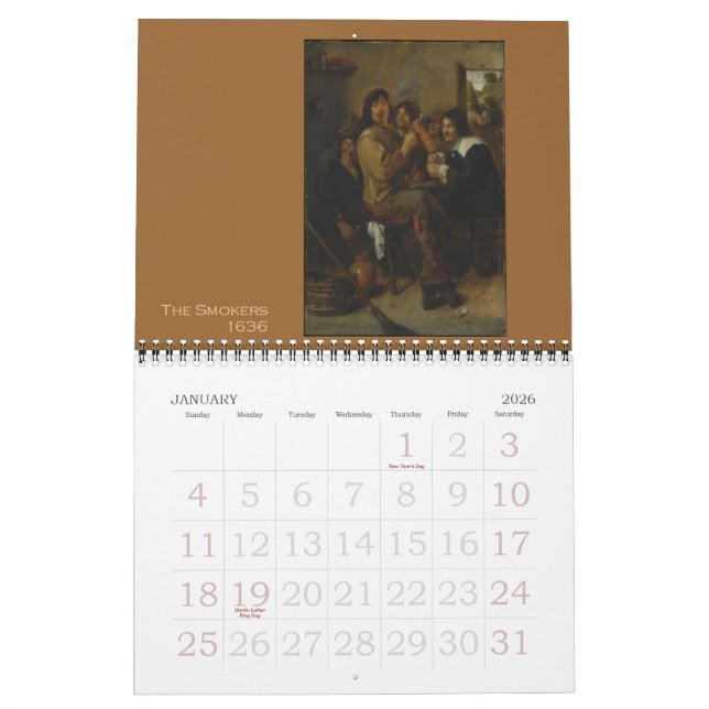 Adriaen Brouwer 2013 Calendar (Jan 2026)
