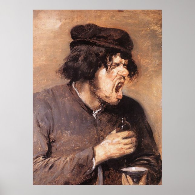 Adriaen Brouwer The Bitter Draught Poster (Front)