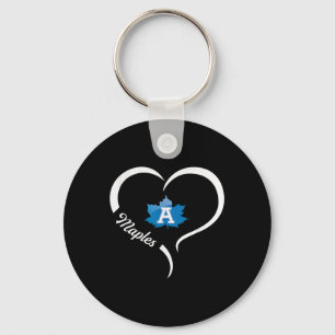 Adrian Maples Logo Half Heart Slogan Hs Keychain