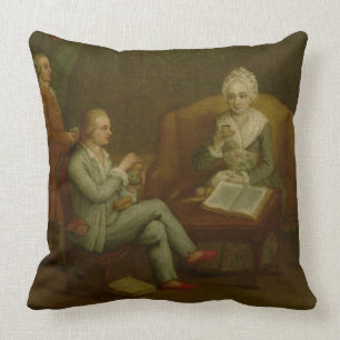 Adriana Giustinian Barbarigo and her Son Gerolamo Throw Pillow