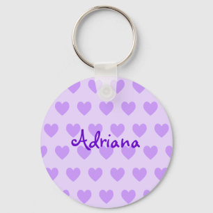 Adriana in Purple Keychain