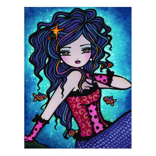 Adriana Mermaid Fantasy Marine Art Postcard