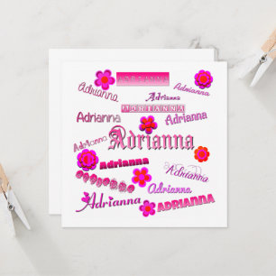 Adrianna Floral Pop Art Invitation