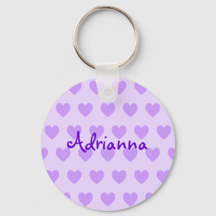 Adrianna in Purple Keychain