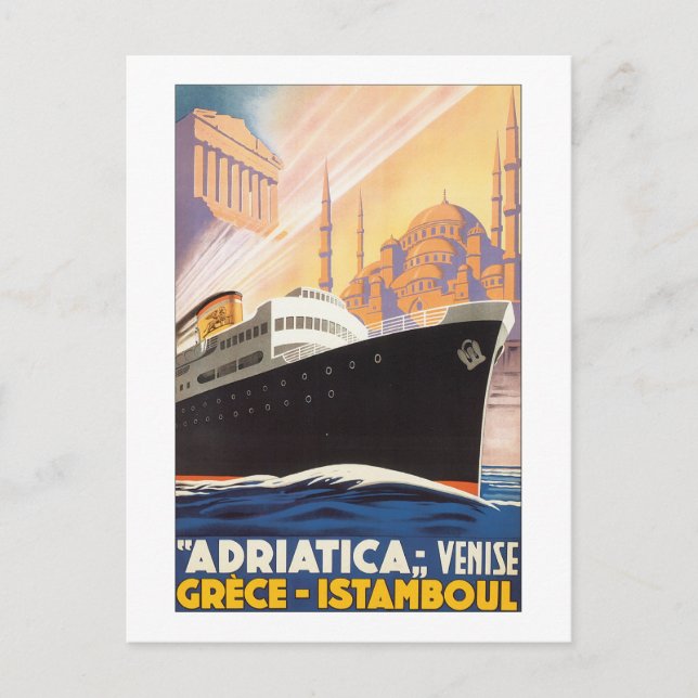 Adriatica Venise Grece Istamboul Postcard (Front)