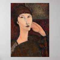 Adrienne - Amedeo Modigliani Poster d'Art