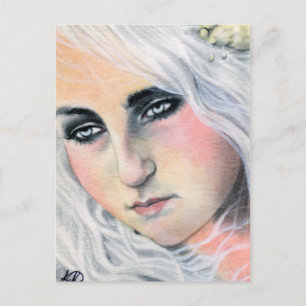 Adrift Mermaid Postcard