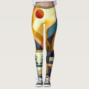 Adstract sunset  leggings