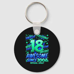 Adult 18 Year Old For Boys 18th Birthday Boy  Keychain