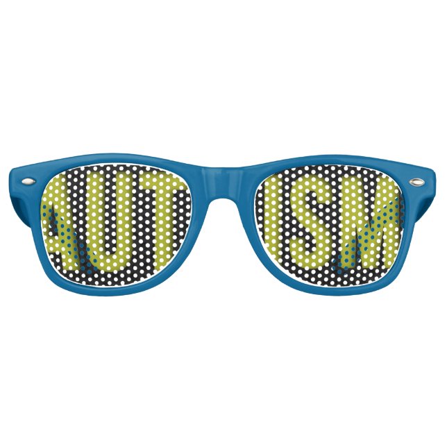 Adult Autism Awareness shades Blue (Front)