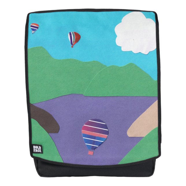 Adult Backpack with Mountain Lake Design (Front)