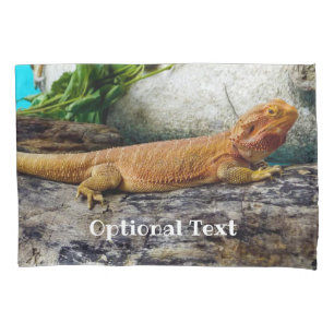 Adult Bearded Dragon Lizard Pillowcase