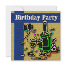 Adult Birthday Party Invitations