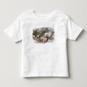 Adult Cedar Waxwing on hawthorn with snow Toddler T-shirt