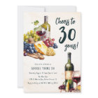 Adult Cheese And Wine Charcuterie 30th Birthday
