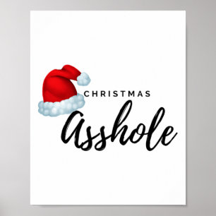 Adult Christmas Hole  Poster
