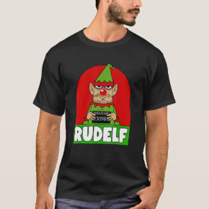 ADULT Christmas RUDELF Rude Elf T-Shirt