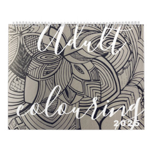 Adult colouring book calendar 2005 as continuation