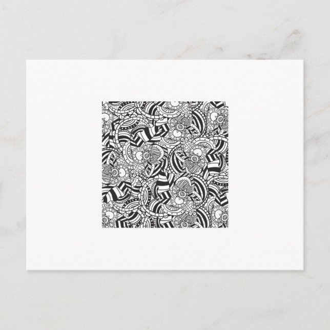 Adult colouring book postcard (Front)