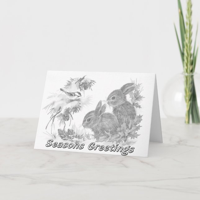 Adult Colouring Christmas Card (Front)