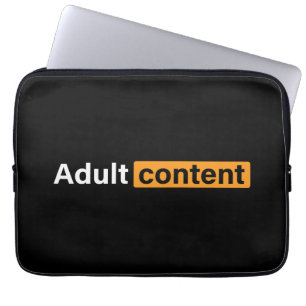 Adult Content Adult Humour Funny T-Shirt Laptop Sleeve