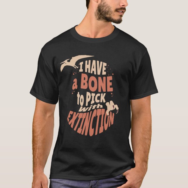 Adult Dinosaur T-Rex Dino Lover Paleontologist T-Shirt (Front)