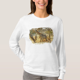 Adult female and juvenile Giraffe, Giraffa T-Shirt