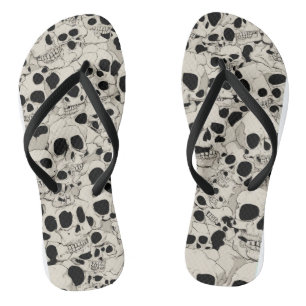 Adult Flip Flops, Halloween Print Flops