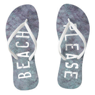 Adult Flip-Flops "Lavender/Beach Please" Flip Flops