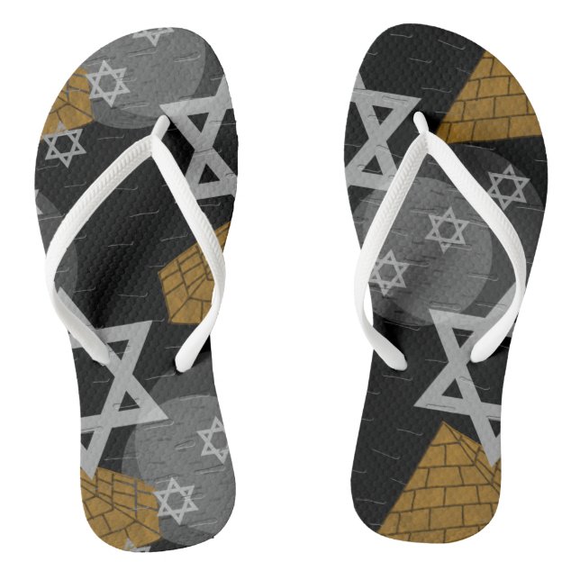 Adult Flip Flops, Slim Straps Flip Flops (Footbed)