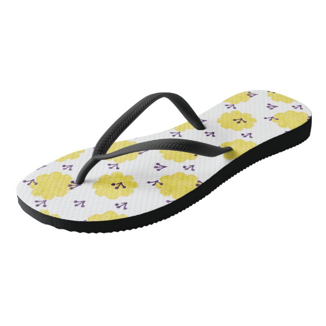 Adult Flip Flops, Slim Straps Flip Flops (Angled)