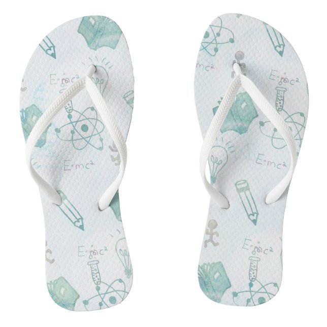Adult Flip Flops, Slim Straps Flops (Footbed)