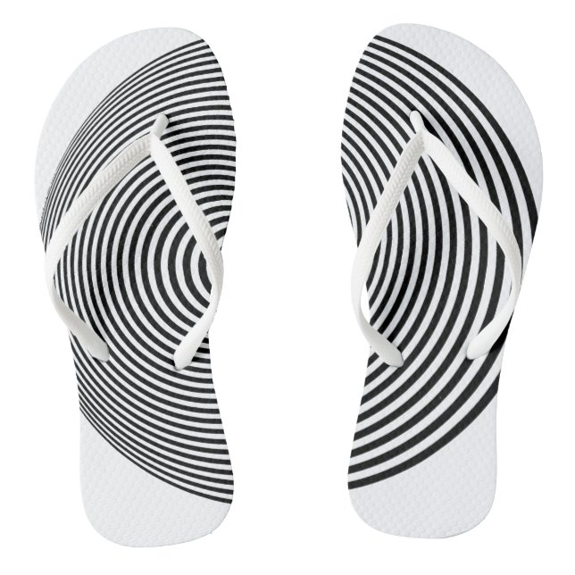 Adult Flip Flops, Slim Straps Flops (Footbed)