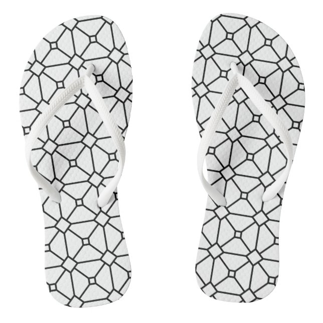 Adult Flip Flops, Slim Straps Flops (Footbed)