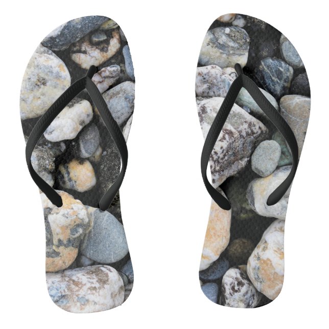 Adult Flip Flops, Slim Straps Flops (Footbed)