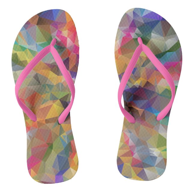 Adult Flip Flops, Slim Straps Flops (Footbed)