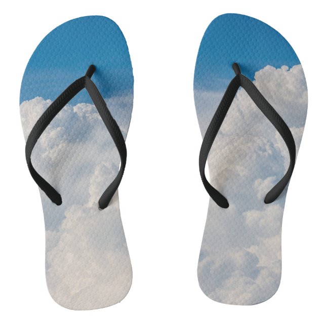 Adult Flip Flops, Slim Straps Flops (Footbed)