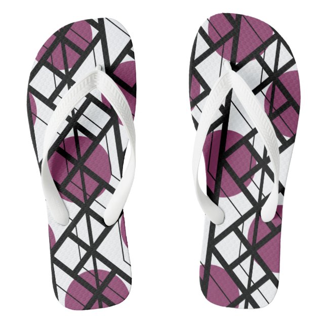 Adult Flip Flops, Wide Straps Flip Flops (Footbed)