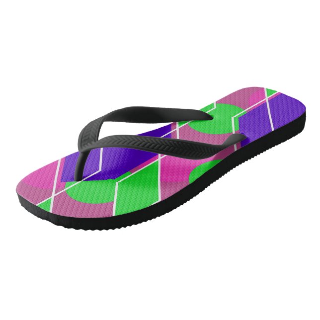 Adult Flip Flops, Wide Straps Flip Flops (Angled)
