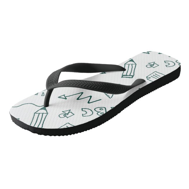 Adult Flip Flops, Wide Straps Flip Flops (Angled)