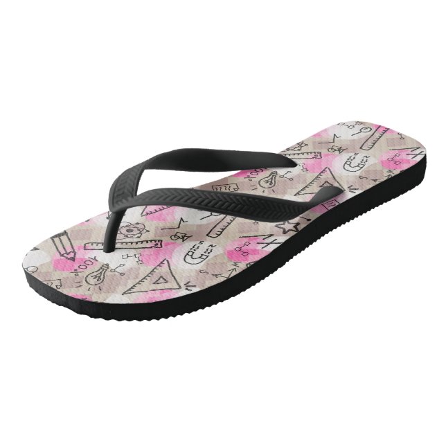 Adult Flip Flops, Wide Straps Flip Flops (Angled)