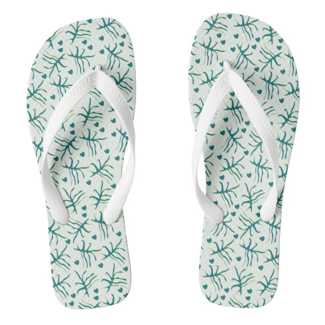 Adult Flip Flops, Wide Straps Flops (Footbed)