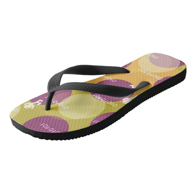 Adult Flip Flops, Wide Straps Flops (Angled)