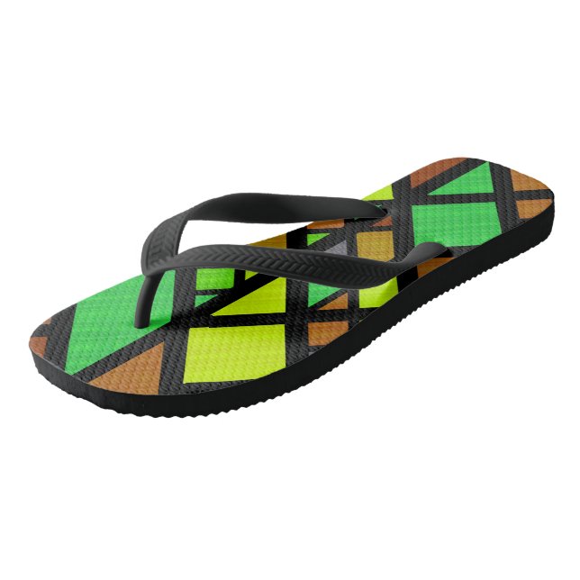 Adult Flip Flops, Wide Straps Flops (Angled)