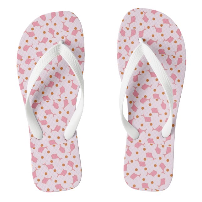 Adult Flip Flops, Wide Straps Flops (Footbed)