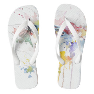 Adult Flip Flops, Wide Straps Flops