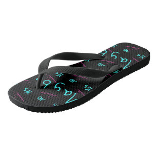 Adult Flip Flops, Wide Straps Flops
